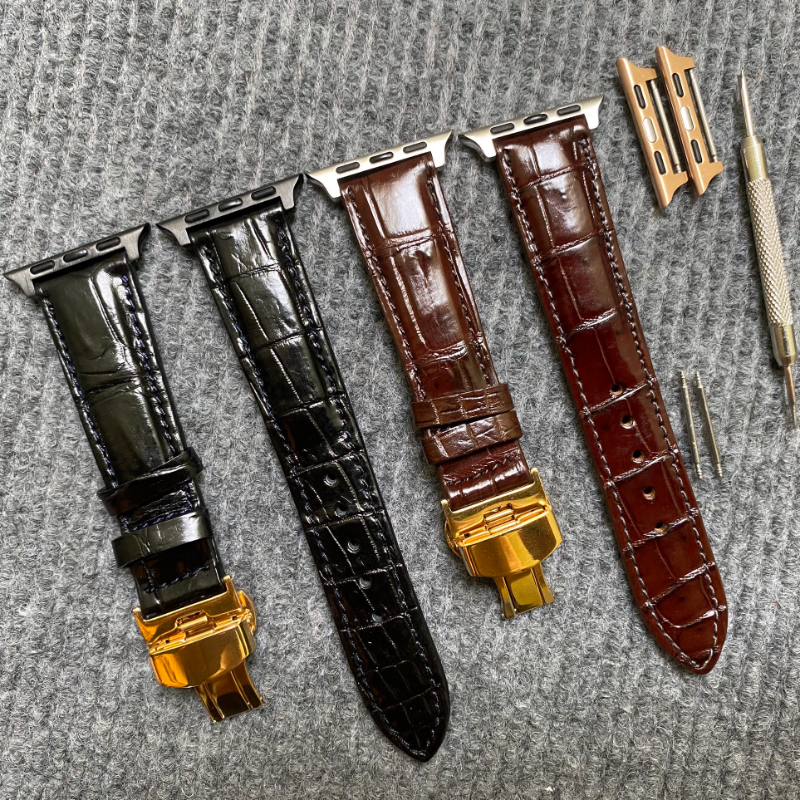 Cách chọn dây đồng hồ da cá sấu apple watch phù hợp